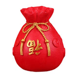 Maxbell Chinese Flower Vase Resin Flower Pot New Year Party Home Plant Planter Decor Red