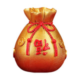 Maxbell Chinese Flower Vase Resin Flower Pot New Year Party Home Plant Planter Decor Aureate