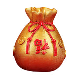 Maxbell Chinese Flower Vase Resin Flower Pot New Year Party Home Plant Planter Decor Aureate