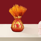 Maxbell Chinese Flower Vase Resin Flower Pot New Year Party Home Plant Planter Decor Aureate