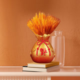 Maxbell Chinese Flower Vase Resin Flower Pot New Year Party Home Plant Planter Decor Aureate