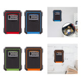 Maxbell Key Storage Lock Box 4 Digit Password Key Storage Case Wall Mounted for Home Red
