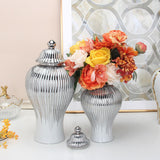 Maxbell Ceramic Ginger Jar Storage Vase Crafts Home Decor Handmade Collectible Large