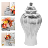 Maxbell Ceramic Ginger Jar Storage Vase Crafts Home Decor Handmade Collectible Large