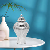 Maxbell Ceramic Ginger Jar Storage Vase Crafts Home Decor Handmade Collectible Small