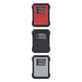 Maxbell Portable Key Storage Lock Box 4 Digit Password Key Storage Case for House Red