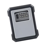 Maxbell Portable Key Storage Lock Box 4 Digit Password Key Storage Case for House Gray