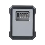 Maxbell Portable Key Storage Lock Box 4 Digit Password Key Storage Case for House Gray