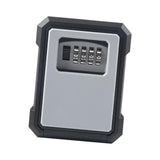 Maxbell Portable Key Storage Lock Box 4 Digit Password Key Storage Case for House Gray