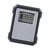 Maxbell Portable Key Storage Lock Box 4 Digit Password Key Storage Case for House Gray