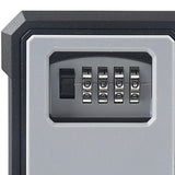 Maxbell Portable Key Storage Lock Box 4 Digit Password Key Storage Case for House Gray
