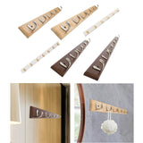 Maxbell Coat Hook Clothes Hanger Home Decoration for Living Room Bathroom Entryway Wood 74cm