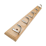 Maxbell Coat Hook Clothes Hanger Home Decoration for Living Room Bathroom Entryway Wood 74cm