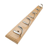 Maxbell Coat Hook Clothes Hanger Home Decoration for Living Room Bathroom Entryway Wood 74cm