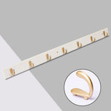 Maxbell Coat Hook Clothes Hanger Home Decoration for Living Room Bathroom Entryway White 86.8cm