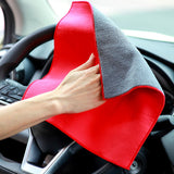 Maxbell Car Wash Drying Towel Reusable and Washable Spotless for Car Washing Drying red 30cmx30cm