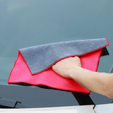 Maxbell Car Wash Drying Towel Reusable and Washable Spotless for Car Washing Drying red 30cmx40cm