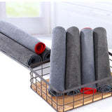 Maxbell Car Wash Drying Towel Reusable and Washable Spotless for Car Washing Drying gray 30cmx30cm