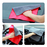 Maxbell Car Wash Drying Towel Reusable and Washable Spotless for Car Washing Drying gray 30cmx40cm