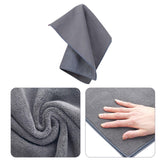 Maxbell Car Wash Drying Towel Reusable and Washable Spotless for Car Washing Drying gray 30cmx40cm