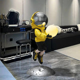 Maxbell Spaceman Figurine Sculpture Night Light Floor Decoration Cute Creative Yellow