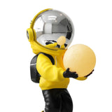 Maxbell Spaceman Figurine Sculpture Night Light Floor Decoration Cute Creative Yellow