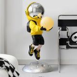 Maxbell Spaceman Figurine Sculpture Night Light Floor Decoration Cute Creative Yellow