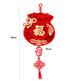 Maxbell Creative Spring Festival Decoration Chinese New Year Pendant Oriental Tassel StyleD