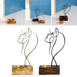 Maxbell Looking up Women Face Figures Statue Incense Burner Human Sculptures for Home Aureate