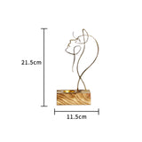 Maxbell Looking up Women Face Figures Statue Incense Burner Human Sculptures for Home Aureate