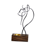 Maxbell Looking up Women Face Figures Statue Incense Burner Human Sculptures for Home Black