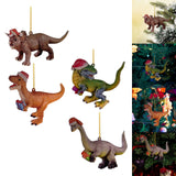 Maxbell Christmas Dinosaur Pendant Ornaments Hanging for Wall Party Decoration style A