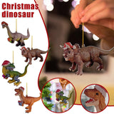 Maxbell Christmas Dinosaur Pendant Ornaments Hanging for Wall Party Decoration style A