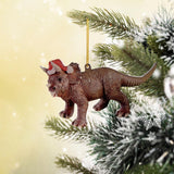 Maxbell Christmas Dinosaur Pendant Ornaments Hanging for Wall Party Decoration style A