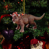 Maxbell Christmas Dinosaur Pendant Ornaments Hanging for Wall Party Decoration style A