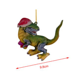 Maxbell Christmas Dinosaur Pendant Ornaments Hanging for Wall Party Decoration style B