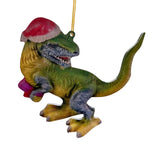 Maxbell Christmas Dinosaur Pendant Ornaments Hanging for Wall Party Decoration style B