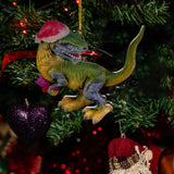 Maxbell Christmas Dinosaur Pendant Ornaments Hanging for Wall Party Decoration style B