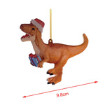 Maxbell Christmas Dinosaur Pendant Ornaments Hanging for Wall Party Decoration style C