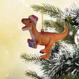 Maxbell Christmas Dinosaur Pendant Ornaments Hanging for Wall Party Decoration style C