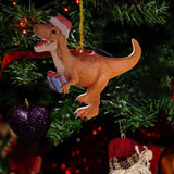 Maxbell Christmas Dinosaur Pendant Ornaments Hanging for Wall Party Decoration style C