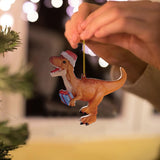 Maxbell Christmas Dinosaur Pendant Ornaments Hanging for Wall Party Decoration style C