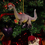 Maxbell Christmas Dinosaur Pendant Ornaments Hanging for Wall Party Decoration style D