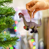 Maxbell Christmas Dinosaur Pendant Ornaments Hanging for Wall Party Decoration style D