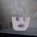 Maxbell Fashion Nordic Vase Modern Ceramic Table Decorative Gift Wedding Party Dark Gray