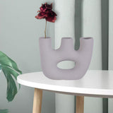 Maxbell Fashion Nordic Vase Modern Ceramic Table Decorative Gift Wedding Party Dark Gray