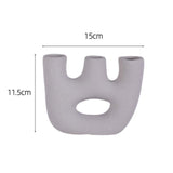 Maxbell Fashion Nordic Vase Modern Ceramic Table Decorative Gift Wedding Party Dark Gray