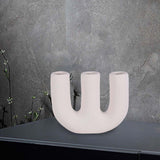 Maxbell Fashion Nordic Vase Modern Ceramic Table Decorative Gift Wedding Party Light Gray