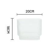 Maxbell Northern Europe Glass Vase Terrarium Craft Ornament for Centerpieces Office 20cmx18cm