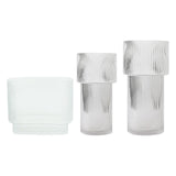 Maxbell Northern Europe Glass Vase Terrarium Craft Ornament for Centerpieces Office 20cmx18cm